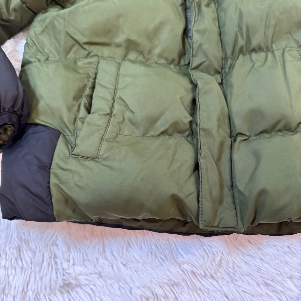 Wonder Nation boy's Green and Black faux fur Puffer‎ Jacket